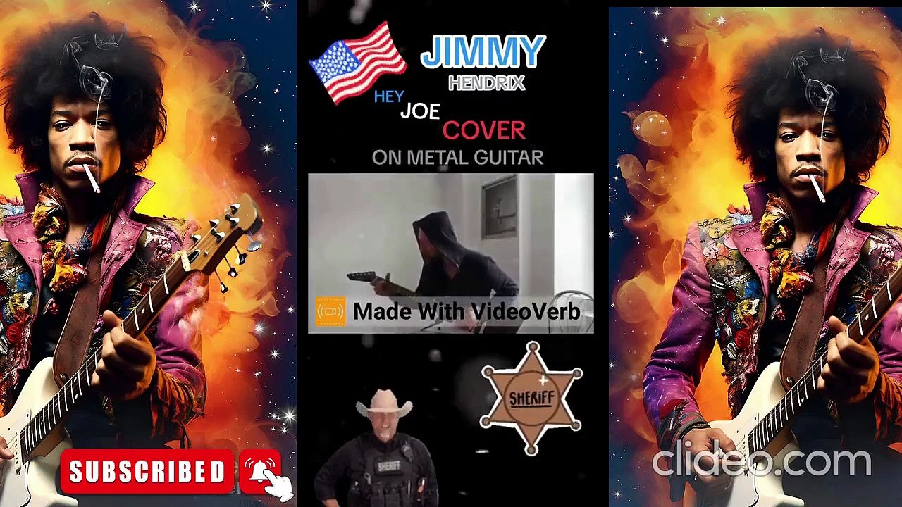 Jimmy Hendrix - Hey Joe Guitar Cover in Country Style  + TAB II-II Harley Benton & Joyo Zombie 2