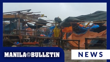 Strong rains and winds brought by Super Typhoon 'Uwan' affect Pio Duran, Albay