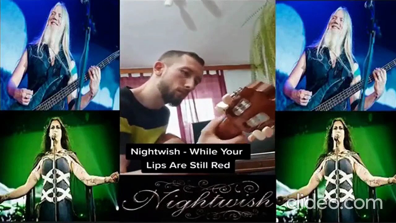 Nightwish - While your Lips are Still Red Guitar Cover + TAB on Spanish Acoustic Guitar II-II