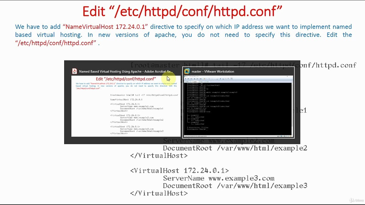 Edit _httpd.conf_ Configuration File - Demo | Named Based Virtual Hosting | Apache Web Server