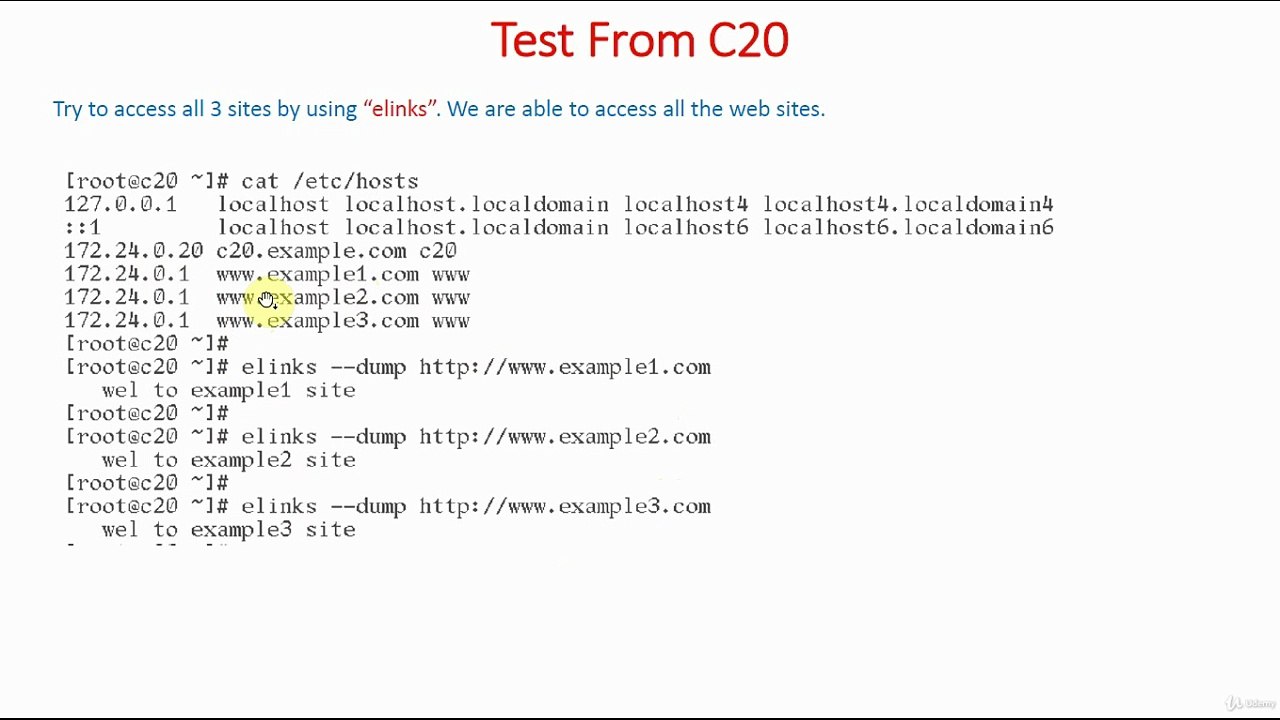 Test Named Based Virtual Hosting From Clients | Named Based Virtual Hosting | Apache Web Server