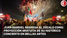 Miles de personas se reunieron esta noche en el Zócalo de la Ciudad de México para revivir al “Divo de Juárez"