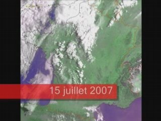 Chemtrails taken by satellite over France