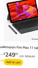 New .Amazon Fire Max 11 tablet productivity bundle with Keyboard Case, Stylus Pen, octa-core processor, 4 GB RAM to do more throughout your day, 64 GB, Gray