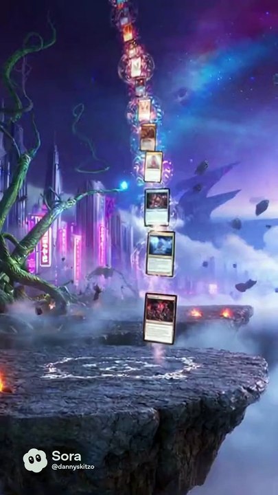 A stacked magic the gathering Planeswalker paradox