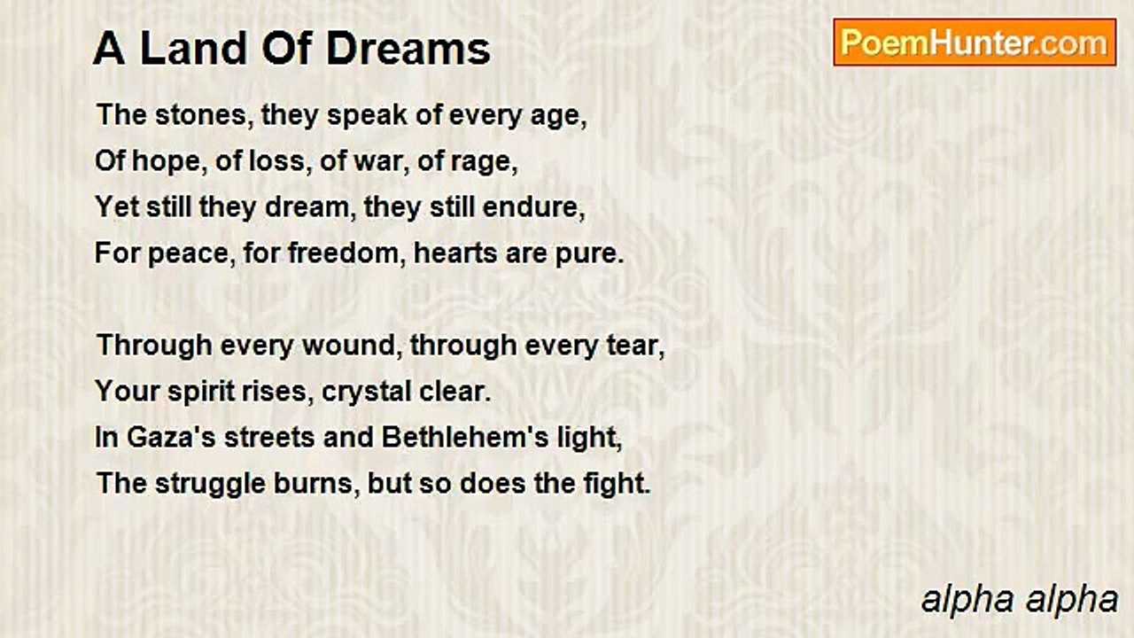 alpha alpha - A Land Of Dreams