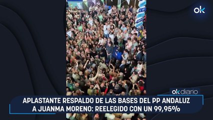 Aplastante respaldo de las bases del PP andaluz a Juanma Moreno: reelegido con un 99,95%