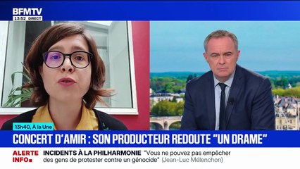 Cécile Beaudouin, candidate LFI à Brest, estime si un drame se produit lors d'un concert d'Amir, ce sera sa faute : "En maintenant ses dates, il joue la carte de la tension"