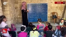 Gazze’de çocuklar tüm imkansızlıklara rağmen okula döndü