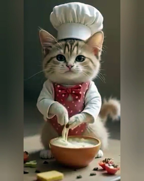Beautiful cat playing
