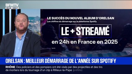 Album le plus streamé en 24h en France en 2025: le succès de "La Fuite en avant", le nouveau disque d'Orelsan
