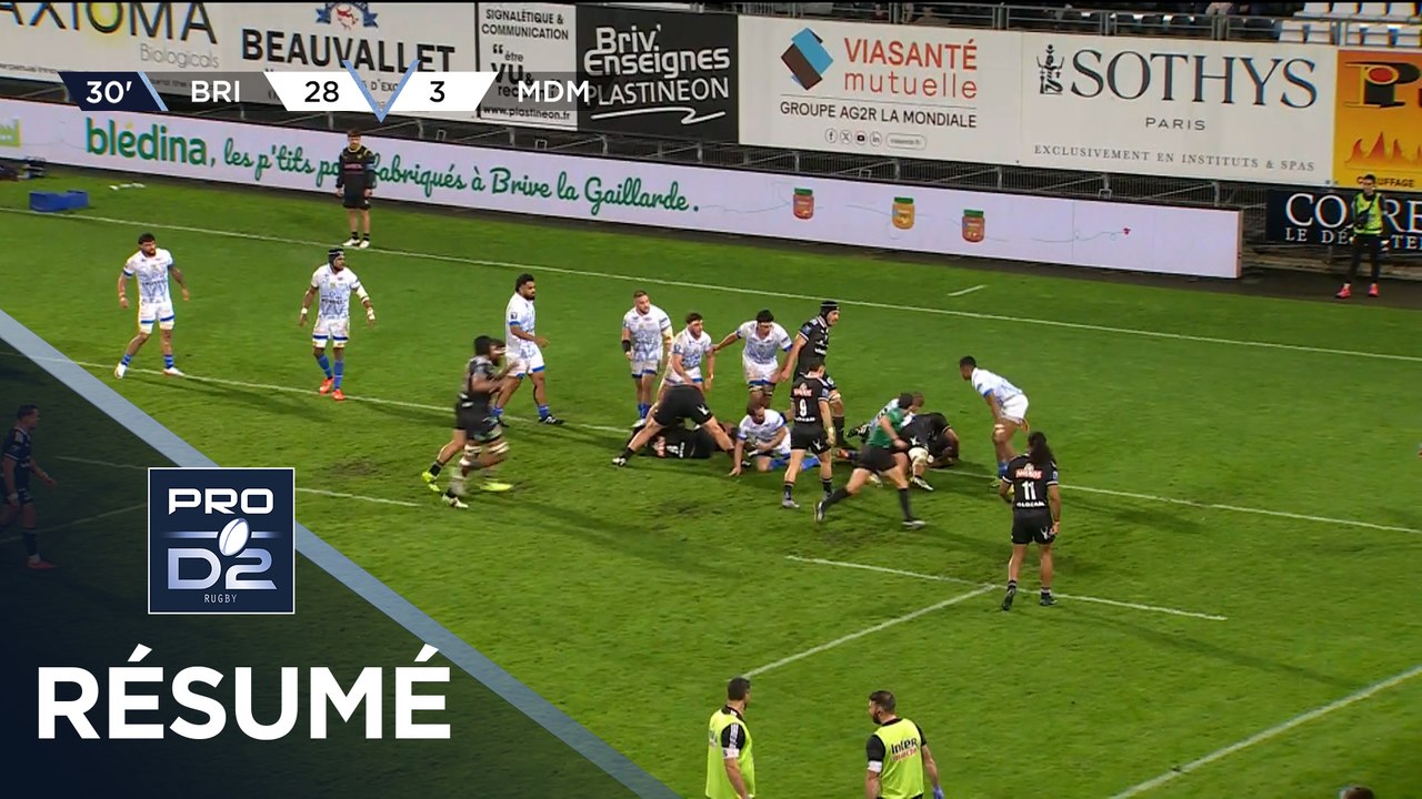 PRO D2 Saison 2025-2026 J10 - Résumé CA Brive - Stade Montois Rugby