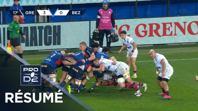 PRO D2 Saison 2025-2026 J10 - Résumé FC Grenoble Rugby - AS Béziers Hérault
