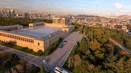 Atatürk'ün ebedi istirahatgahı Anıtkabir dronla görüntülendi