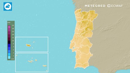 Instabilidade atmosférica marca o início desta semana, embora com um aumento da probabilidade ao longo dos dias até quarta-feira.
