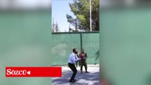 Suriye lideri ABD'li komutanlarla basketbol oynadı!