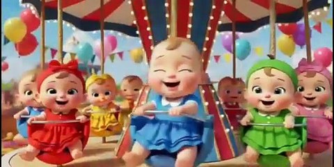 Beautiful Cute Baby Boy & Baby Girl Cartoon Playing with Puppies | Funny Kids & Dogs Animation.