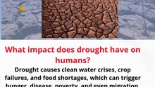What impact does drought have on humans