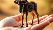 Adorable Baby Wildebeest Try to Walk🐃💕#shorts #cuteanimals #animals #viralvideo #viral #viralshorts