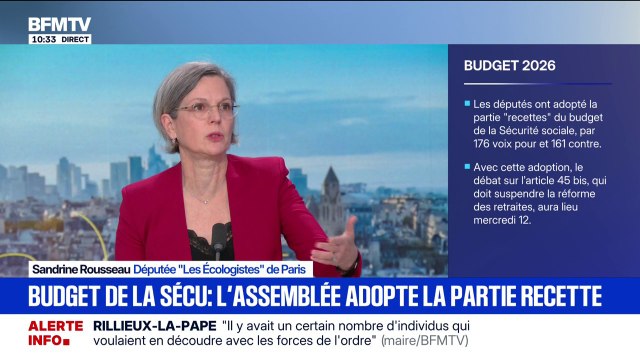 Budget de la Sécurité sociale: Olivier [Faure], je ne te comprends pas , affirme Sandrine Rousseau (Les Écologistes)