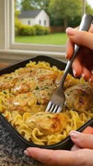 Creamy Chicken Buttered Noodles