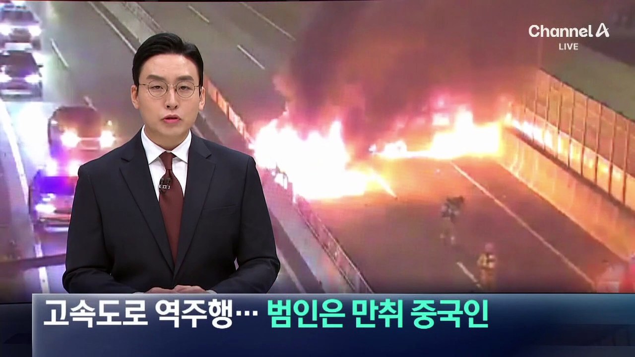 고속도로 역주행 충돌…운전대 잡은 건 만취 중국인