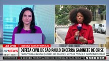 Temporais em SP: Defesa Civil encerra gabinete de crise após chuvas