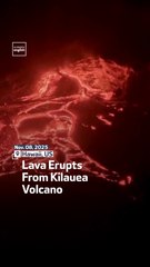 Lava Erupts From Kilauea Volcano
