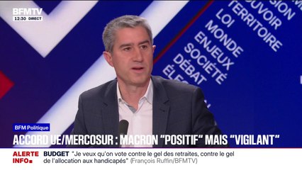 Mercosur: François Ruffin dénonce "une trahison" de la part d'Emmanuel Macron