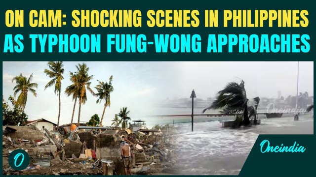 Philippines Typhoon Fung Wong MOST SHOCKING VIDEOS: Large Waves Slam Philippines As Typhoon Nears