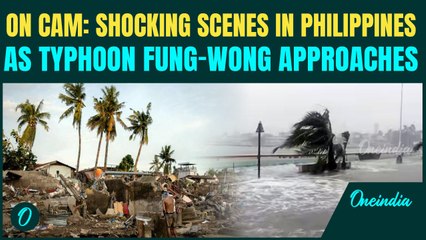 Philippines Typhoon Fung Wong MOST SHOCKING VIDEOS: Large Waves Slam Philippines As Typhoon Nears