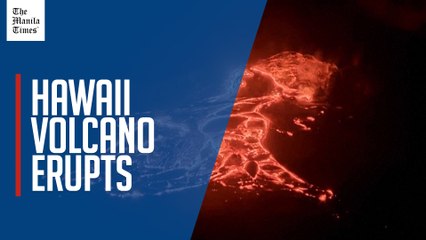 Molten lava erupts from Hawaii's Kilauea volcano