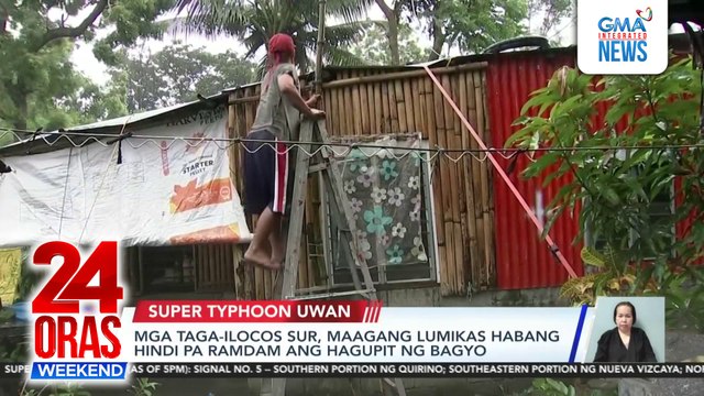 Mga taga-Ilocos Sur, maagang lumikas habang hindi pa ramdam ang hagupit ng bagyo | 24 Oras Weekend