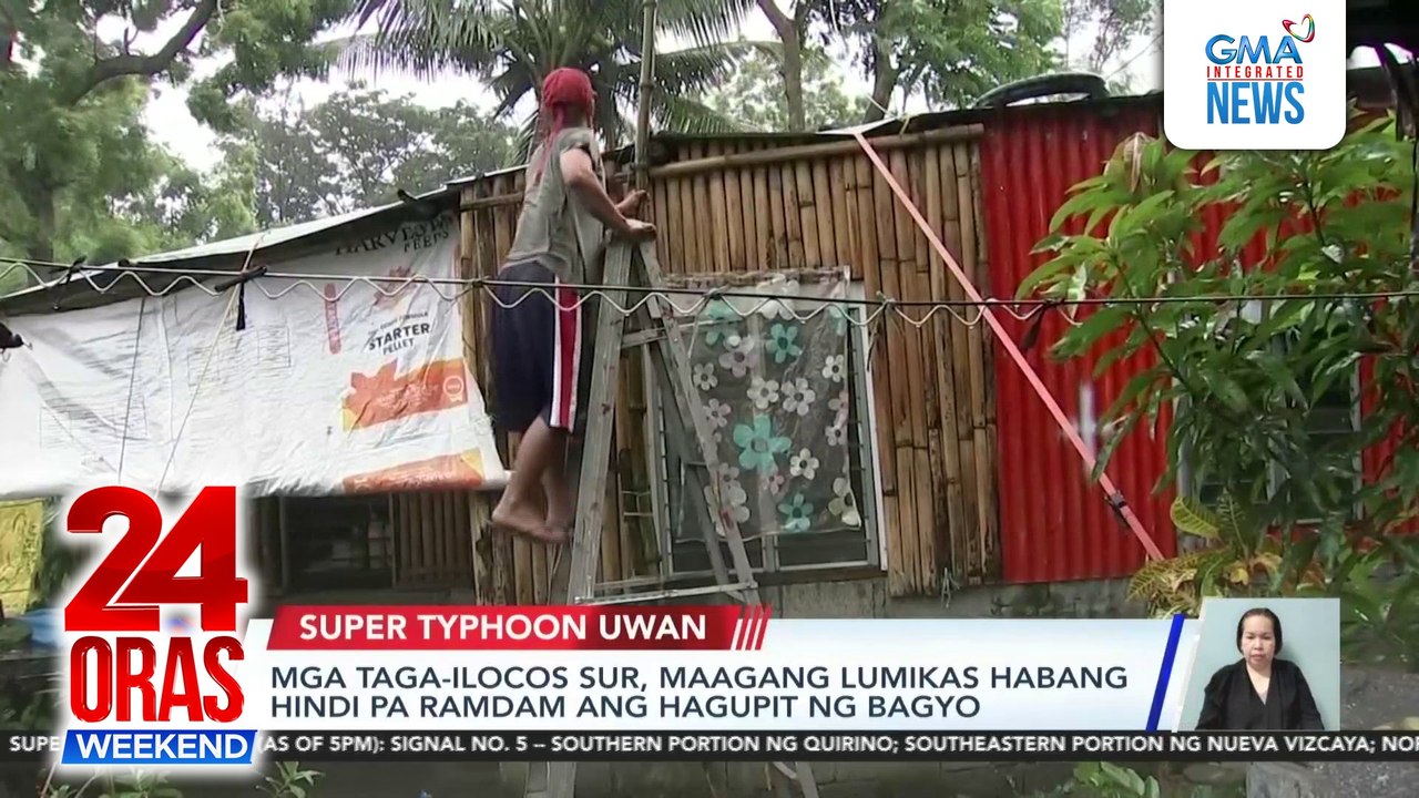 Mga taga-Ilocos Sur, maagang lumikas habang hindi pa ramdam ang hagupit ng bagyo | 24 Oras Weekend