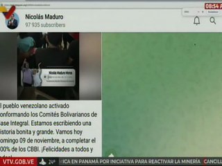 Presidente Nicolás Maduro instó al pueblo venezolano a completar el 100% de los CBBI