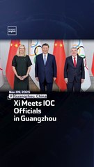 Xi Meets IOC Officials In Guangzhou