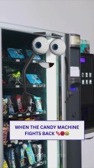 Don’t mess with the candy dispenser! 😱🍬😂 #funny #animation