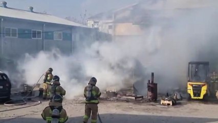 경기 광주 건축자재 공장 불..."전기적 요인 추정" / YTN