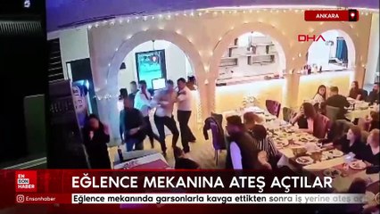 Ankara'da eğlence mekanında garsonlarla kavga ettikten sonra iş yerine ateş açtılar