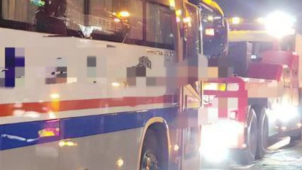 경부고속도로 서울요금소 부근 고속버스 등 4대 추돌...10명 경상 / YTN