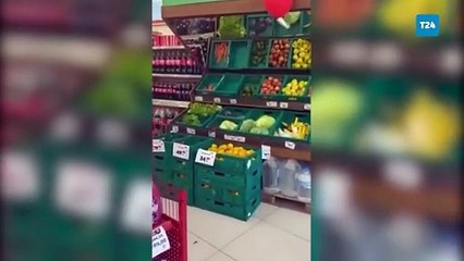 Manav reyonunda 'sıçan' görüldü; ekipler harekete geçti