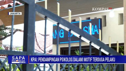 KPAI Soroti Kondisi Psikologis dan Dalami Motif Terduga Pelaku Ledakan SMAN 72 Jakarta | SAPA MALAM