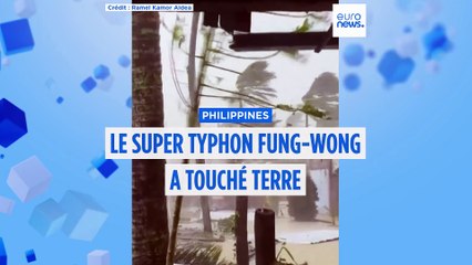 Philippines : le super typhon Fung-wong a touché terre, un million de personnes évacuées