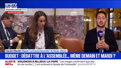 Budget: "Ce qui est en train de se passer aujourd'hui, c'est potentiellement un 49.3 déguisé", déclare Damien Maudet, député LFI