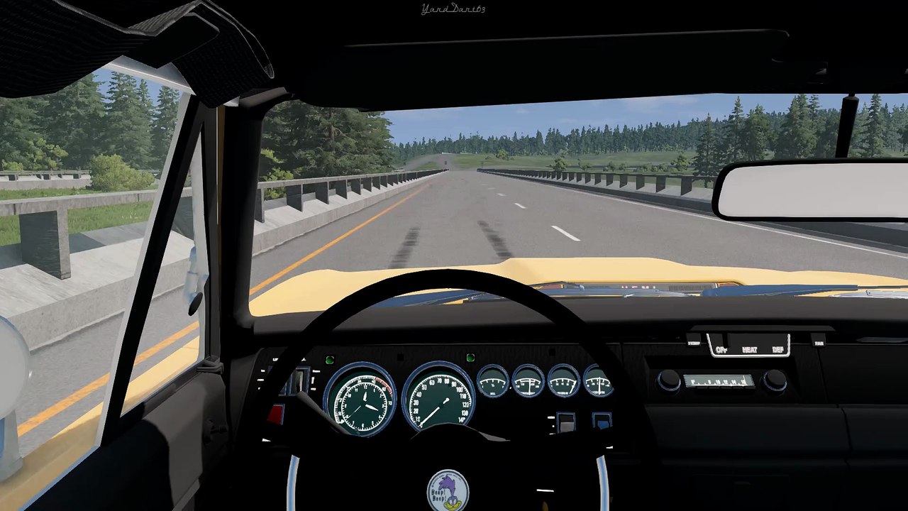 1970 Plymouth Road Runner 0-60 and 0-100 (BeamNG Drive)