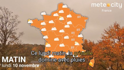 Bulletin météo France du lundi 10 novembre 2025