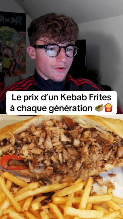 Le prix d’un kebab frites à chaque génération #kebab #frites #frite #prix