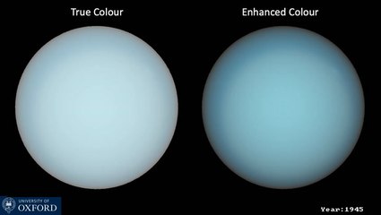 See Uranus' Seasonal Changes In Color -  168-Year Animated Time-Lapse