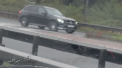 Intense damage on display as bin lorry catches fire on M1 Motorway