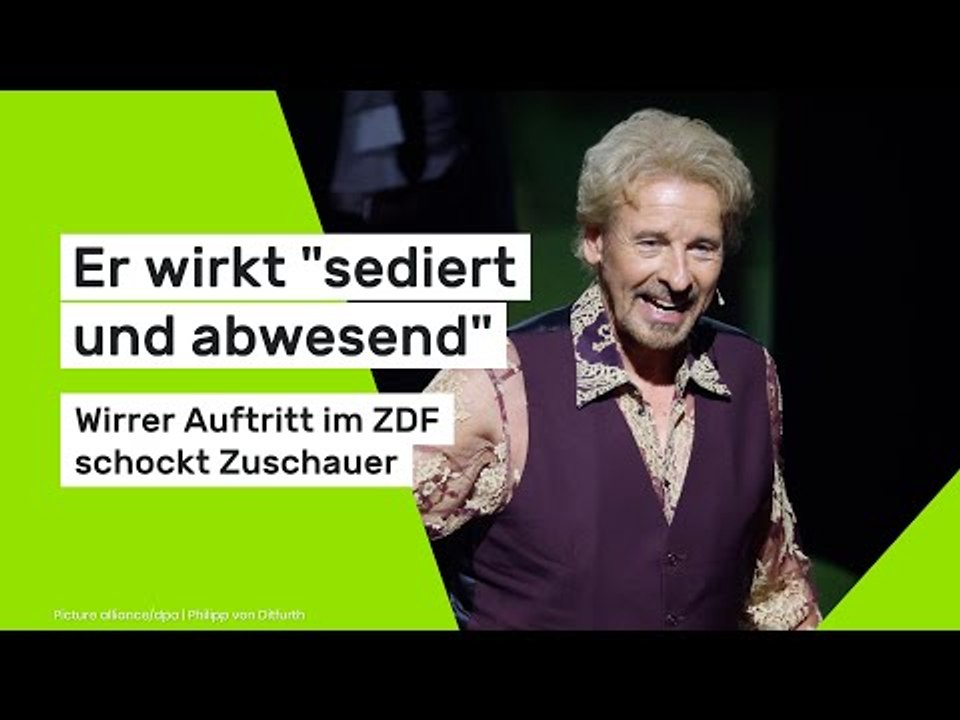 Thomas Gottschalks wirrer Auftritt im ZDF schockt Zuschauer
